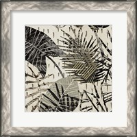 Framed Grey Palms I