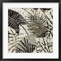 Framed Grey Palms I