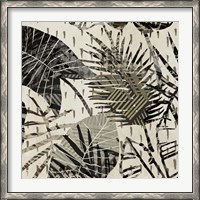 Framed Grey Palms I