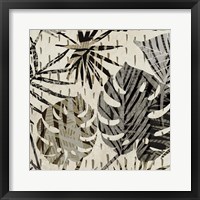 Framed Grey Palms II
