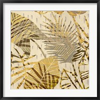 Framed Palm Festoon Gold I