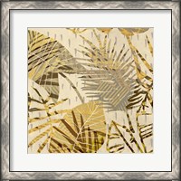 Framed 'Palm Festoon Gold I' border=