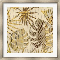 Framed Palm Festoon Gold II