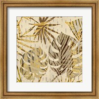 Framed Palm Festoon Gold II
