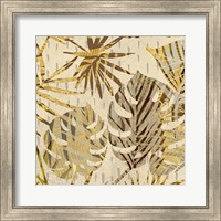 Framed Palm Festoon Gold II