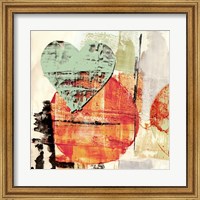 Framed Pop Love #1 (Heart+Sun)
