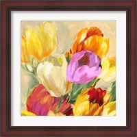 Framed 'Colorful Tulips I' border=
