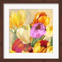 Framed 'Colorful Tulips I' border=