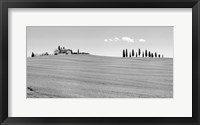 Framed Strada del Brunello, Tuscany (BW)