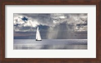 Framed Sailing on a Silver Sea