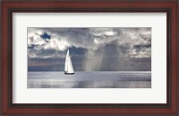 Framed Sailing on a Silver Sea
