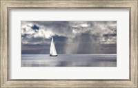 Framed Sailing on a Silver Sea