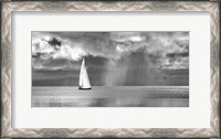 Framed Sailing on a Silver Sea (BW)