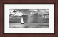 Framed Sailing on a Silver Sea (BW)