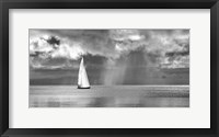 Framed Sailing on a Silver Sea (BW)