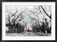 Framed Sakura Girl