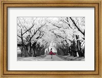 Framed Sakura Girl