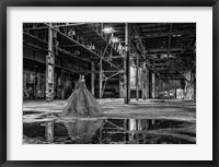 Framed Unconventional Womenscape #8, The Factory (BW)