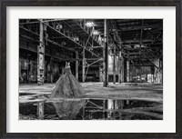Framed Unconventional Womenscape #8, The Factory (BW)