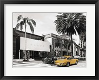 Framed Rodeo Drive, Beverly Hills, California (BW)