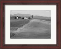 Framed Val d'Orcia, Siena, Tuscany (BW)