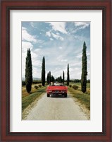 Framed Sportscar in Tuscany