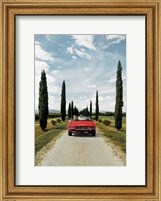 Framed Sportscar in Tuscany