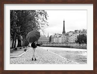 Framed Quai de la Seine (BW)