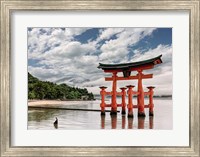 Framed Itsukushima Shrine, Hiroshima, Japan