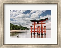 Framed Itsukushima Shrine, Hiroshima, Japan