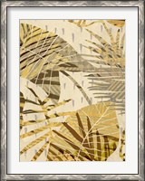 Framed Golden Palms Panel I