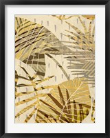 Framed Golden Palms Panel I