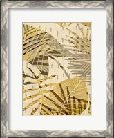 Framed Golden Palms Panel I