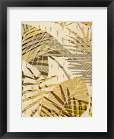 Framed Golden Palms Panel I