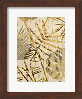 Framed Golden Palms Panel II
