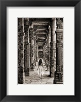 Framed At the Temple, India (BW)