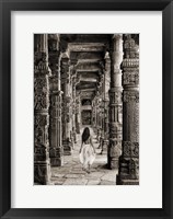 Framed At the Temple, India (BW)