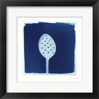 Framed 'Cyanotype Kitchen XIII' border=