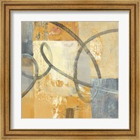 Framed 'Ribbon Dance II Autumn' border=