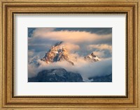 Framed Grand Teton Clouds Color