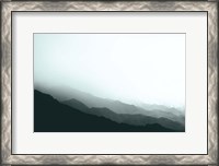 Framed Virgin Mountains II Blue Gray