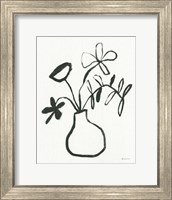 Framed Floral Sketch I