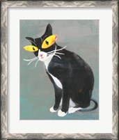 Framed Black Kitty