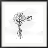 Framed Windmill V BW