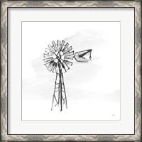 Framed Windmill V BW