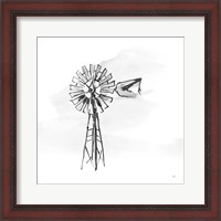 Framed Windmill V BW