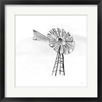 Windmill VII BW Framed Print