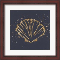 Framed 'Gold Scallop I' border=