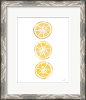 Framed 'Lemon Slices II' border=