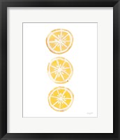 Lemon Slices II Framed Print